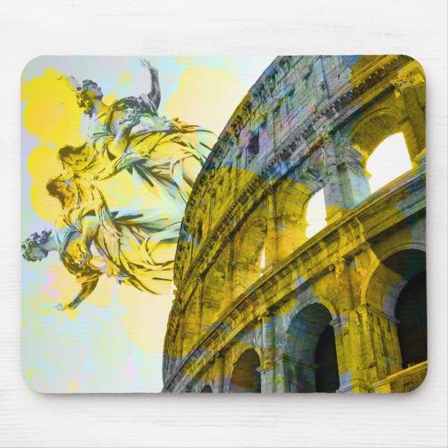 Mousepad Arte legal dos elementos de Roma em sentido de mod (Frente)