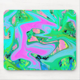 Mousepad Arte líquida azul-retrorreflectora em Hydrangea