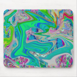 Mousepad Arte líquida retrógrada com Abstrato colorida