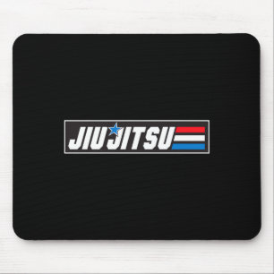Mousepad Arte Marcial Jiu Jitsu BJJ Guerreiro Lutador Gráfi