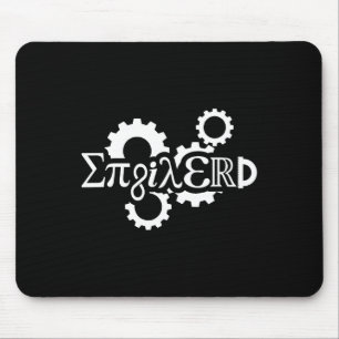 Mousepad Arte Mecânica do Engenheiro Enginerd Pi Day