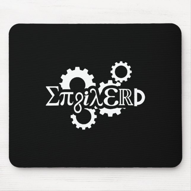 Mousepad Arte Mecânica do Engenheiro Enginerd Pi Day (Frente)