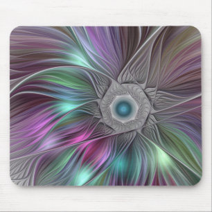 Mousepad Arte moderna abstrata colorida do Fractal de
