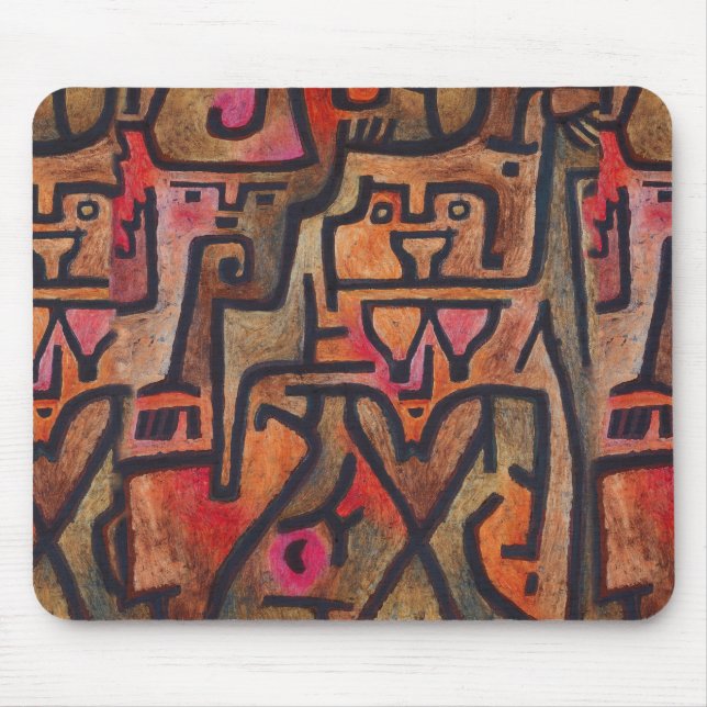 Mousepad Arte Moderna Expressionista Abstrata da Floresta d (Frente)