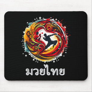 Mousepad Arte Muay Thai dos Oito Membros Kickboxing MMA