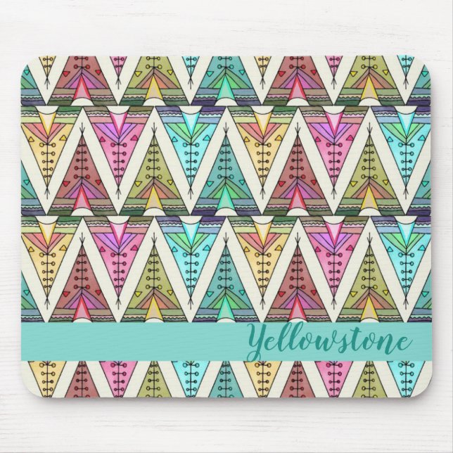 Mousepad Arte Nativa Pad-Yellowstone do Mouse (Frente)