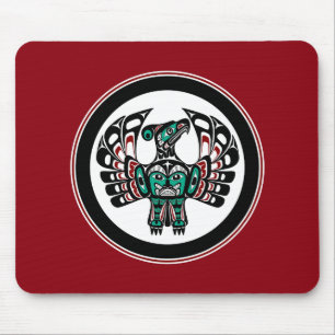 Mousepad Arte noroeste Thunderbird do Haida da Costa do