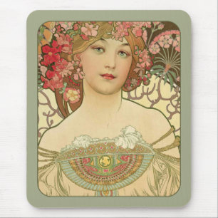 Mousepad Arte Nouveau do Daydream CC0155 de Alphonse Mucha