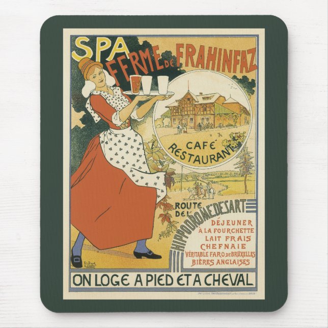 Mousepad Arte Nova Antiga, Bar de Cerveja Restaurante e Caf (Frente)