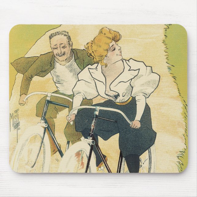 Mousepad Arte Nova Antiga, Bicicletas Gladiator Cycles (Frente)