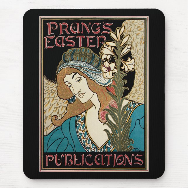 Mousepad Arte Nova Antiga, Publicações de Páscoa de Prang (Frente)