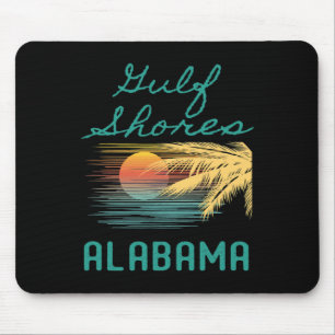Mousepad Arte Novelada do Golfo Original Shores Palm Tree S