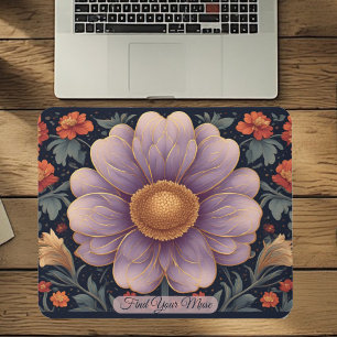 Mousepad Arte Novo Citação Inspiradora Jardim de Primavera 