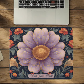 Mousepad Arte Novo Citação Inspiradora Jardim de Primavera