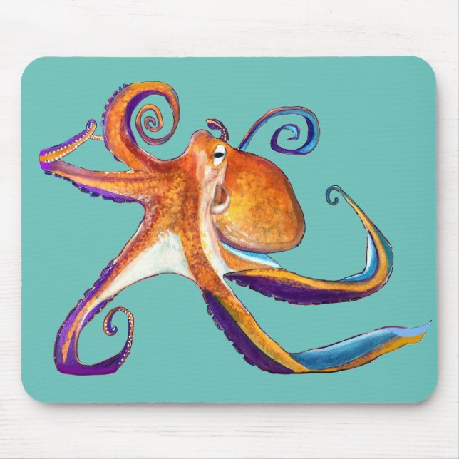 Mousepad Arte octopus sealife (Frente)
