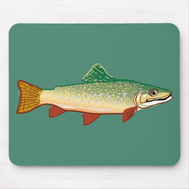 Mousepad Arte para ilustração de peixes (Frente)