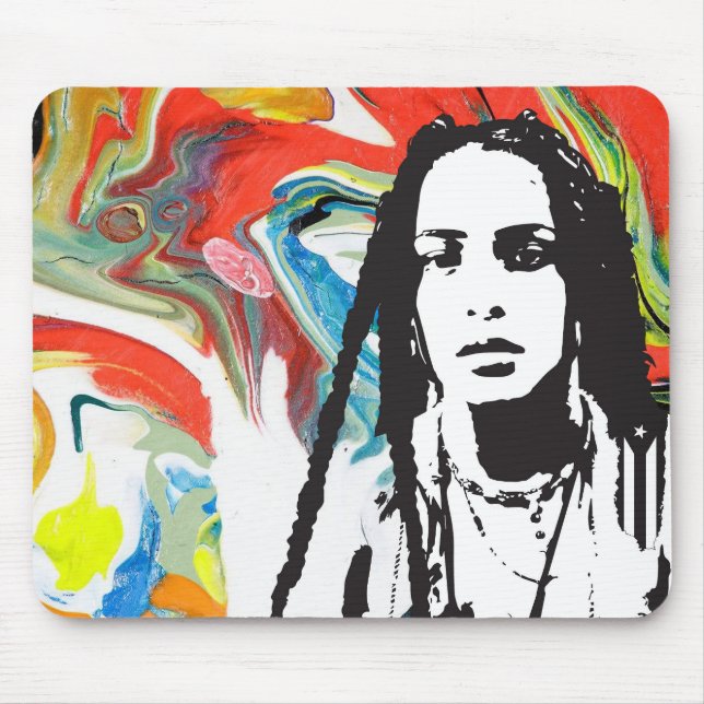 Mousepad Arte Plena Punk Porto-Riquenho (Frente)