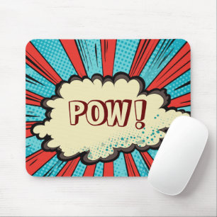 Mousepad Arte pop moderna contemporânea POW Arte gráfica