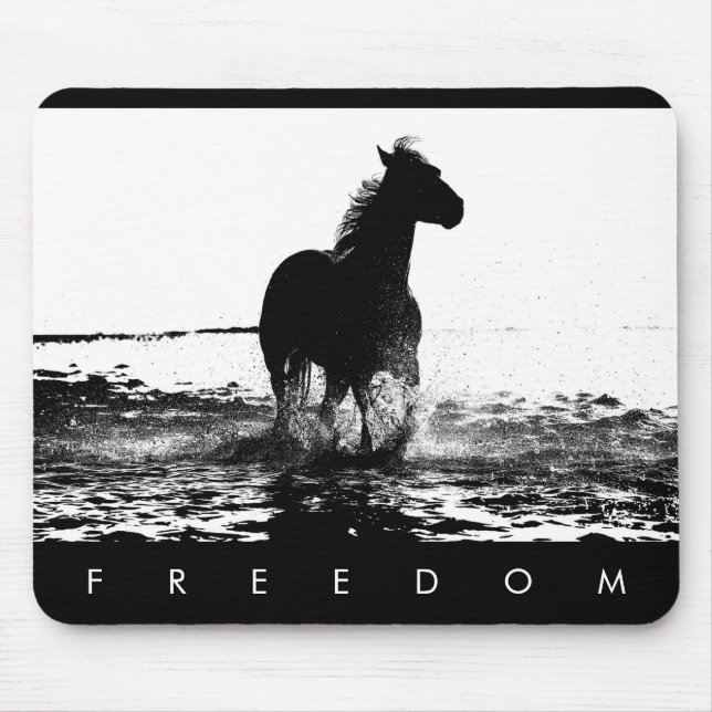 Mousepad Arte Pop moderna elegante correndo a liberdade dos (Frente)