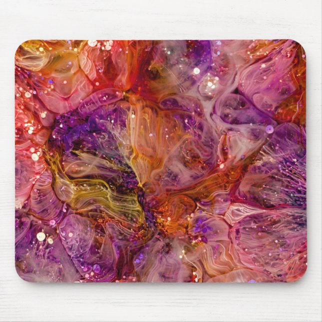 Mousepad Arte por epoxia Abstrato, Arte por Resina, Resina  (Frente)