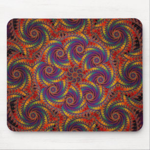 Mousepad Arte psicadélico do Fractal do arco-íris do polv