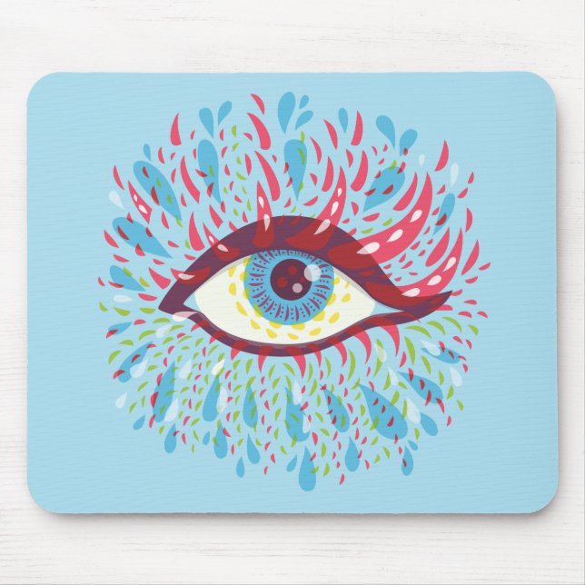 Mousepad Arte Psicodélica Trippy Eye (Frente)