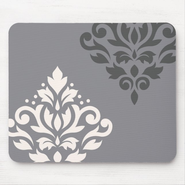 Mousepad Arte que do damasco do rolo eu desnato & cinzas (Frente)