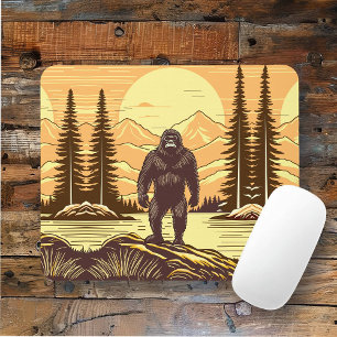 Mousepad Arte Retroativa Sasquatch Bigfoot