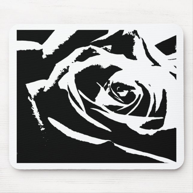 Mousepad Arte Rosa posterizada (Frente)