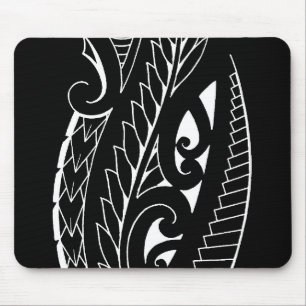 Mousepad Arte silverfern branca do símbolo nacional de Nov