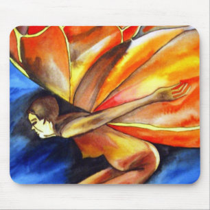 Mousepad Arte surreal original de fantasia da menina borbol