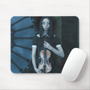 Mousepad Arte Surreal Séria do Violinista Gótico-Vitoriano