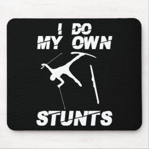 Mousepad Arte Única de Esqui para Homens Mulheres Crianças 