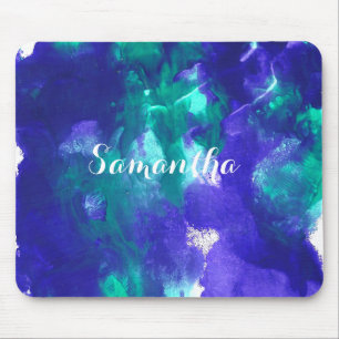 Mousepad Arte Verde E Roxa