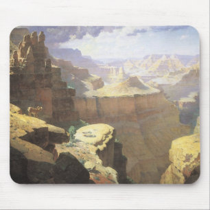 Mousepad Arte Vintage do Oeste Americano, Grand Canyon por