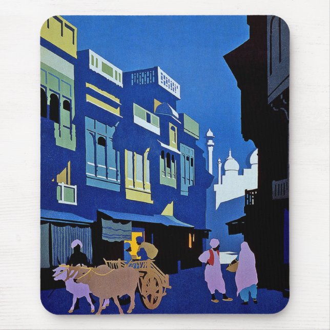 Mousepad Arte Vintage Índia (Frente)