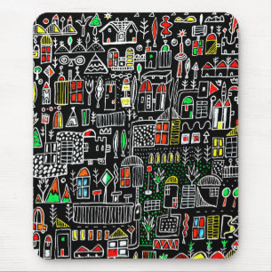 Mousepad arte whymsic da abstrato