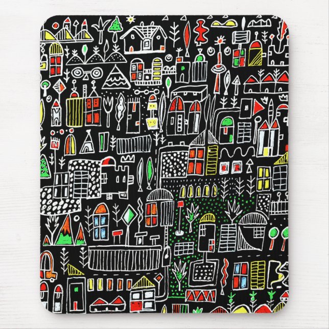 Mousepad arte whymsic da abstrato (Frente)