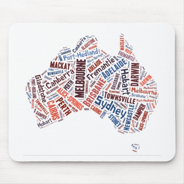 Mousepad Arte Word na Austrália (Frente)