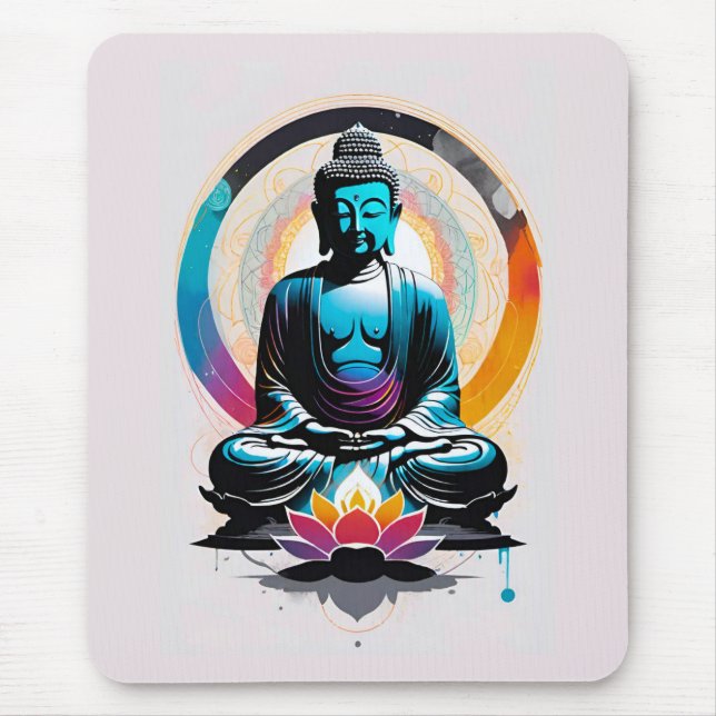 Mousepad Arte Zen do Buda (Frente)