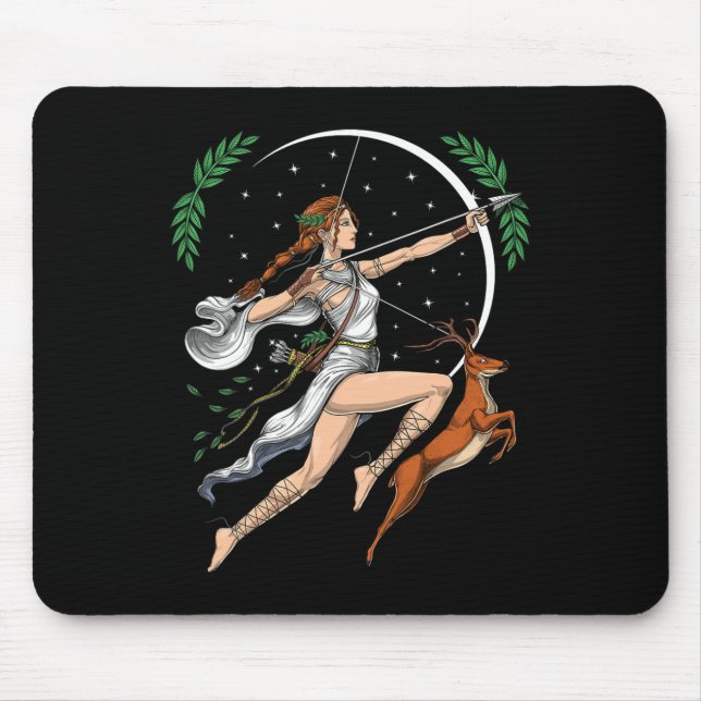 Mousepad Artemis Deusa Grega Da Caça À Grécia Antiga (Frente)