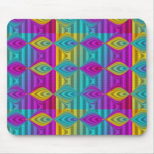 Mousepad Artes do teste padrão - as listras 3D coloriram 2