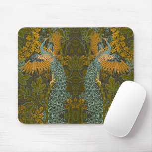 Mousepad Artes e Ofícios Walter Crane Padrão de Pavão