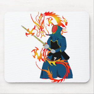 Mousepad Artes Marciais Hwa Rang Do Stick Lutando Dragão