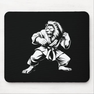 Mousepad Artes Marciais Leão Desenho de Artes Marciais Kick