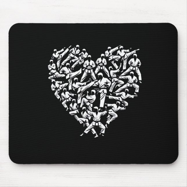 Mousepad Artes Marciais Para A Luta Contra O Karato - Coraç (Frente)