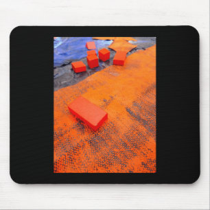 Mousepad Artes Plásticas Orgânicas De Laranja E Abstrato Az