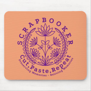 Mousepad Artesã de Álbum de Recortes