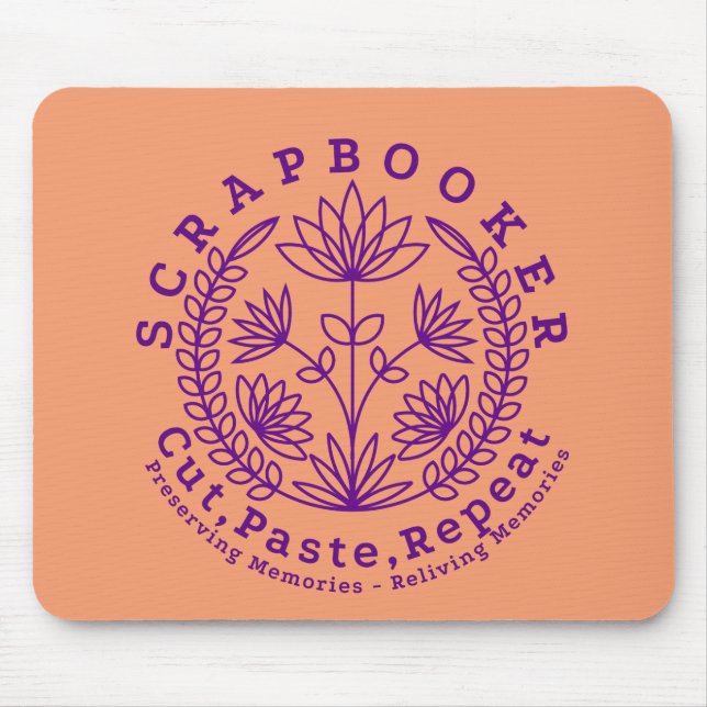 Mousepad Artesã de Álbum de Recortes (Frente)