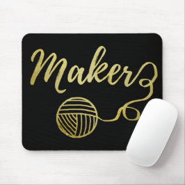 Mousepad Artesanatos De Criadores E Tipografia De Faux Folh